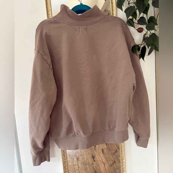 MATE the Label Organic Fleece Quarter Zip Sweatshirt + Relaxed Pocket Sweatpant - Picture 5 of 9